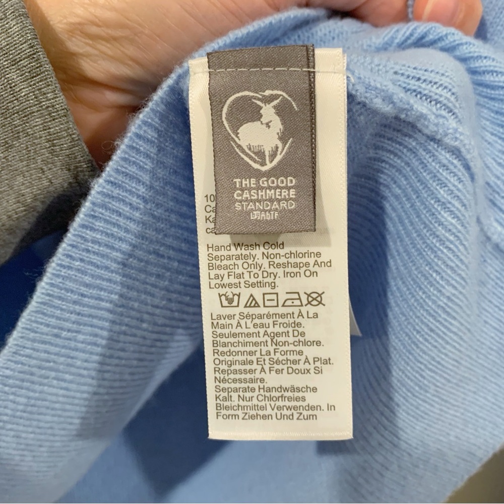 J. Crew Cashmere Classic Fit Sweater in Soft Blue - Picture 8 of 11